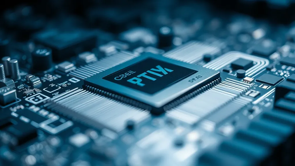 Close up of a modern high-performance GPU chip on a circuit